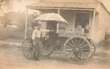 c1910 RPPC Soda Delivery Wagon Driver The Best Drink On Earth Real Photo P530 picture