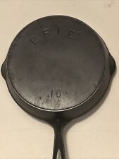 Pre-Griswold Erie #10A Second Series Cast Iron Skillet Bullseye Mark picture
