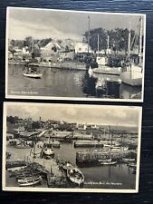 Danmark 1920s? - 2 Postcards / Marina / Boats  picture