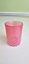 EAPG Victorian Glass Tumbler Opalescent Cranberry Swirl Jefferson 181 picture