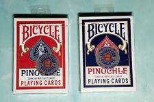 NEW Bicycle Pinochle Special 48 Card TW0 Decks 1 Blue & 1 Red Playing Cards NIP picture