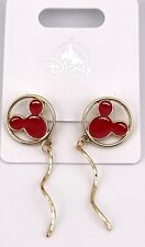 Disney Parks Mickey Mouse Red Balloon Gold Tone Stud Earrings picture