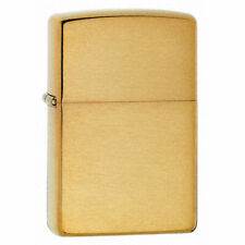 Zippo Windproof Lighter Classic Brushed Brass Plated Plain (204B) picture