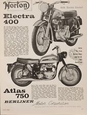 1963 Norton Electra 400 Atlas 750 Berliner Motorcycle Print Ad picture