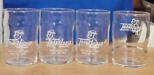 4 Rare Vtg TraveLodge Motel Drinking Glasses Featuring the Sleepy Bear Mascot picture