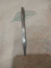 Waterman Moire F/C Silver Plated Metal Ball Point Pen Made In France  picture