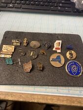 USED Vintage Mixed Lot Of 16 Jaycee State Pins. Most are from 1970-1972. NICE picture