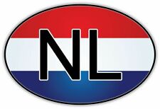 Netherlands Holland Country Code Sign Car Bumper Window Sticker Decal 5