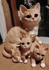 Mommy Cat And Two Kitten Figurine picture