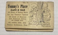 Vintage Business Card Tommy's Place Cafe & Bar Juarez Mexico Margarita Origins picture