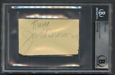 Joe E. Brown d1973 signed autograph 2.5x4 cut Actor and Comedian BAS Slabbed picture