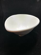 Vintage White ceramic organic egg tear shaped large white serving dish bowl mod picture