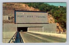 Pittsburg PA-Pennsylvania, Fort Pitt Tunnel, Mt. Washington, Vintage Postcard picture