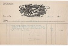 1908 LW CLEVELAND CO GAS ELECTRIC FIXTURES SUPPLIES PORTLAND MAINE BILL HEAD picture