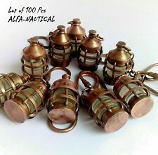 Collectibles Brass Lantern Key Ring Vintage Lamp Key chain Steampunk Lot of 100 picture