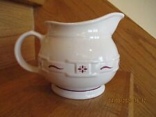 Longaberger Sauce Pitcher Traditional Red rare cute shape *shipping included* picture