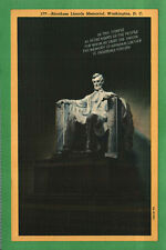 Postcard Lincoln Memorial Washington D. C. picture