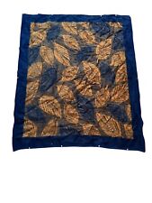 Vtg Biederlack Falling Leaves Snap / Zip Reversible Blanket 54
