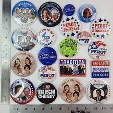 Lot of 20 Political Pinback Buttons picture