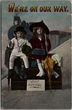 1913 Comic Postcard Boy & Girl with 