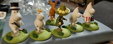 Lot 6 Complete Set MOOMIN Gacha Marching Figures Miniature In Capsules picture
