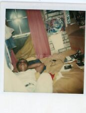 A MOMENT IN TIME AND SPACE Vintage POLAROID Found Photo COLOR 311 LA 91 T picture