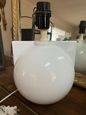 Vintage IKEA Ceramic White Globe Table Lamp  **RARE** Unique Design picture