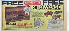 1982 Sunday newspaper ad for Matchbox model cars - Free Showcase offer picture