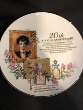 Avon 20th Anniversary Collector Plate diameter 8.2 