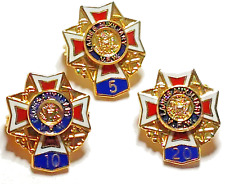VFW Ladies Auxiliary 5/10/20 Year Pins Lot of 3 (071823) picture