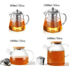 Glass Teapot with infuser Glass Tea Kettle Tea Pot Glass Pitcher Stovetop Safe picture
