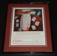 1959 Carter's Boxer Shorts 11x14 Framed ORIGINAL Vintage Advertisement picture