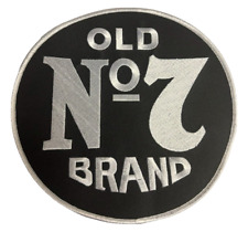 Old No.7 Brand Large Round Patch 7 inch Iron On picture