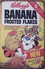 Kellogg's Banana Frosted Flakes metal hanging wall sign picture