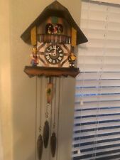 VINTAGE CUCKOO CLOCK WITH MUSICAL Merry Go Round Dancers working picture