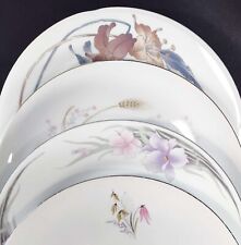 Mismatched Dinner Plates Vintage Floral China Plates Pink Mixed Patterns Set/4 picture