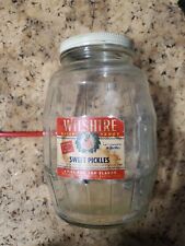Vintage Wilshire Sweet Pickle Jar 1/2 Gal 8