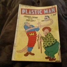 💎 Plastic Man #8 Quality 1947 RARE Golden Age superhero Comics 💎 precode book  picture