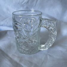 1995 McDonald's Batman Forever Movie Glass Mug 3D Set of glass 4 Excellent Used picture