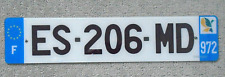 Martinique License Plate Caribbean island 2021 Expired Plate - RARE picture