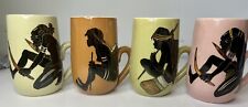 Set Of 4 MARTIN BOYD POTTERY Australian Mugs - Signed By Artist picture