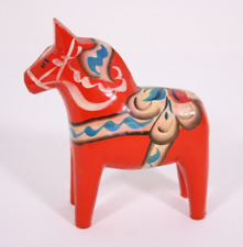 Swedish Hand Painted 4” Folk Art Horse picture