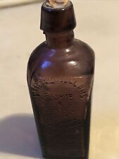 Vintage 3” Nectar Of The Golden Life Wheaton Bottle picture
