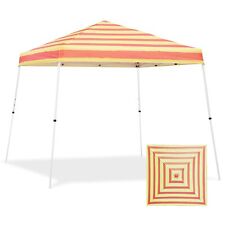 10x10 Slant Leg Pop-up Canopy Tent Easy One Person Setup Instant Outdoor Beac... picture