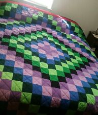 New Amish King Bed Quilt 115