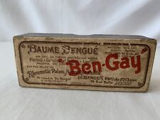 Vintage 1930s Baume Bengué Ben-Gay Box Rheumatic Pains Paris New York USA picture