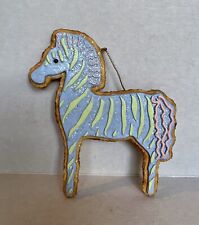 2001 Adorable Gingerbread Cookie Zebra Child Christmas Ornament Dillards NEW picture