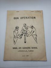 Original 1944 Navy Gun Operation rebus guide Jacksonville Air Gunners School picture