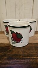 Vintage Year 2000 Tender Hearts Treasures Apple Nesting Canister Set Of Three picture