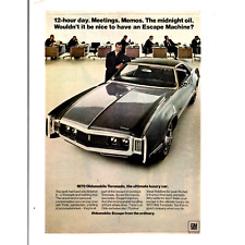 1970 Oldsmobile Tornonado VTG Advertising Print Ad Escape Machine General Motors picture